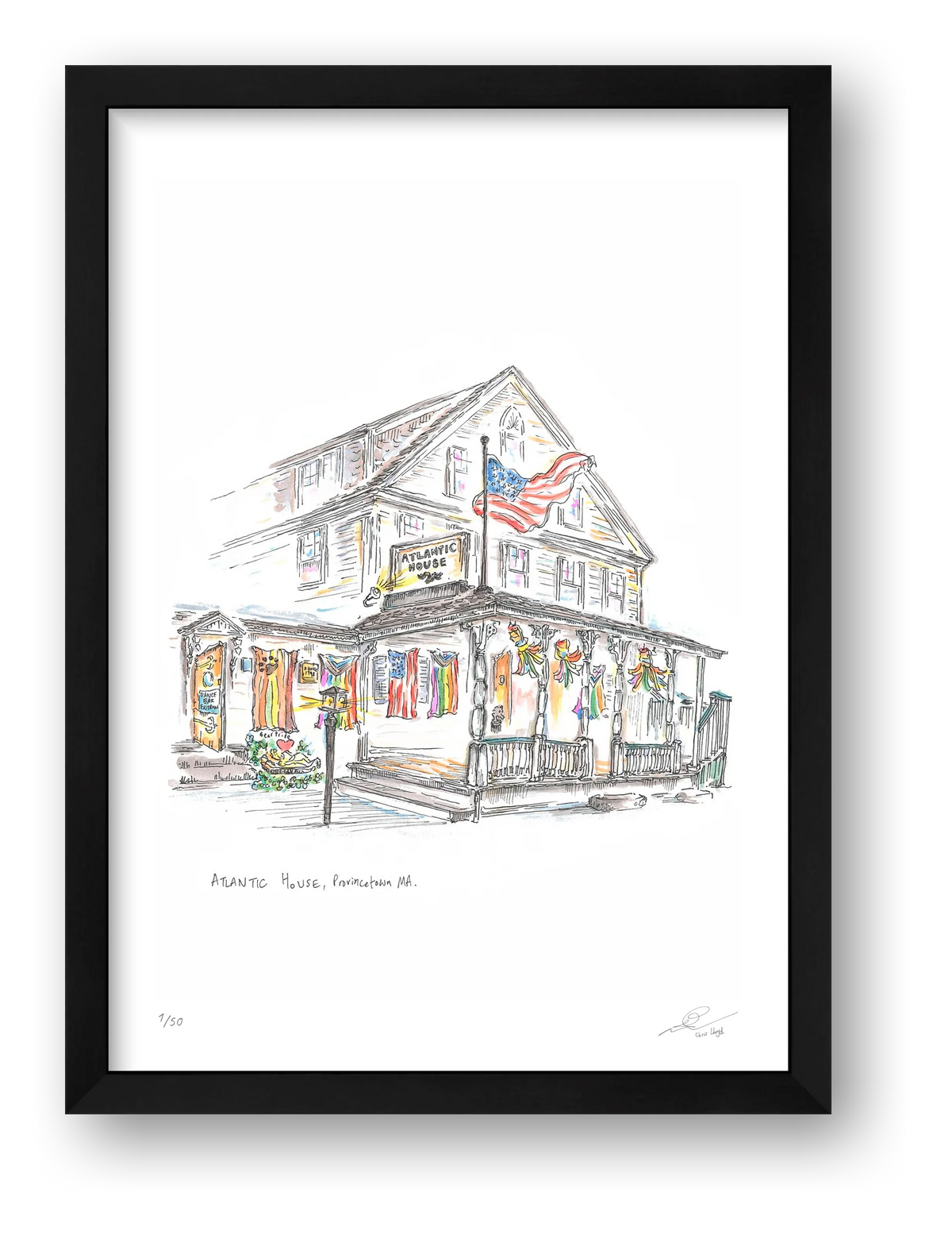 Atlantic House, Provincetown — framed